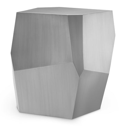 Brushed Steel Side Table Ramiro | Cabothousefurniture.com