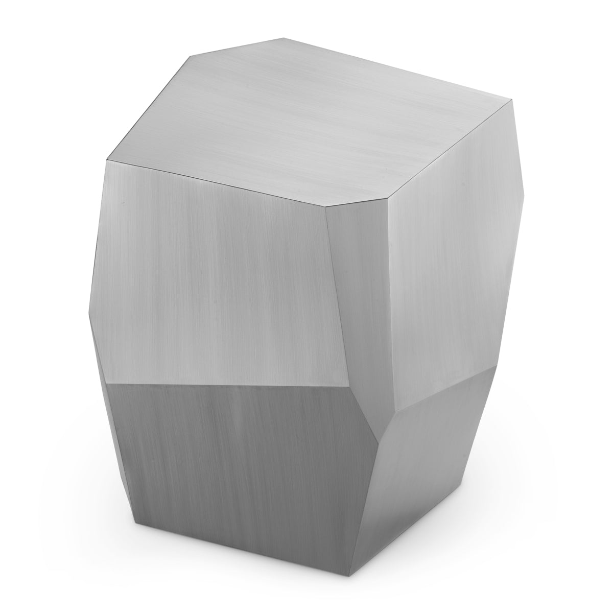 Brushed Steel Side Table Ramiro | Cabothousefurniture.com