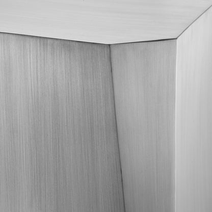 Brushed Steel Side Table Ramiro | Cabothousefurniture.com