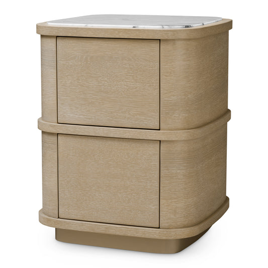 2-Drawer Oak Nightstand S Cabana | Cabothousefurniture.com