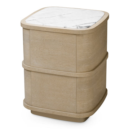2-Drawer Oak Nightstand S Cabana | Cabothousefurniture.com