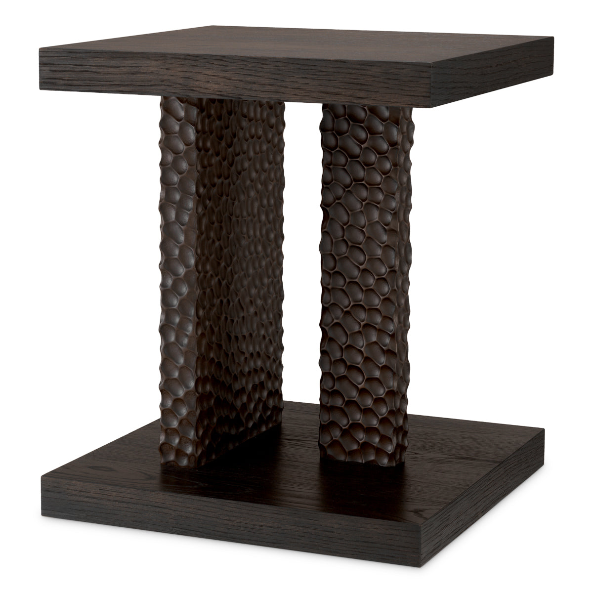 Oak Veneer Side Table Bravon | Cabothousefurniture.com