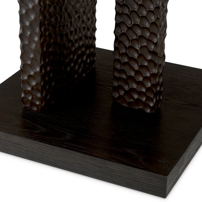 Oak Veneer Side Table Bravon | Cabothousefurniture.com