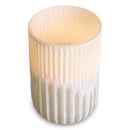 Off-white Glass Hurricane Westgrove | Cabothousefurniture.com