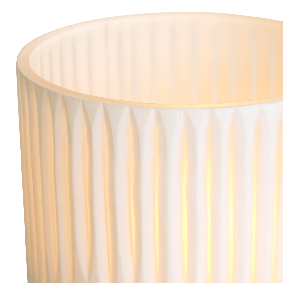 Off-white Glass Hurricane Westgrove | Cabothousefurniture.com