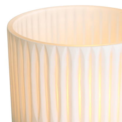 Off-white Glass Hurricane Westgrove | Cabothousefurniture.com