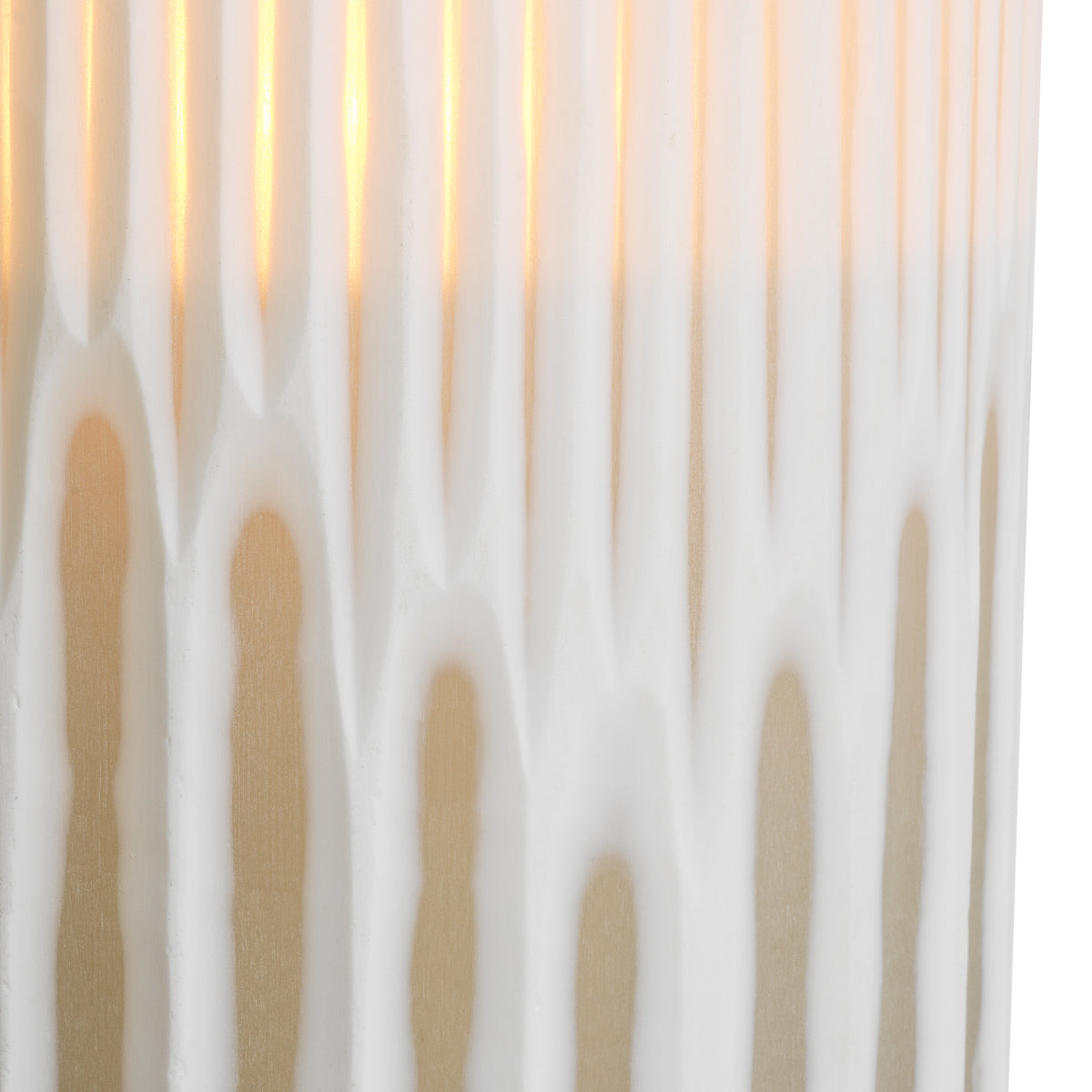 Off-white Glass Hurricane Westgrove | Cabothousefurniture.com