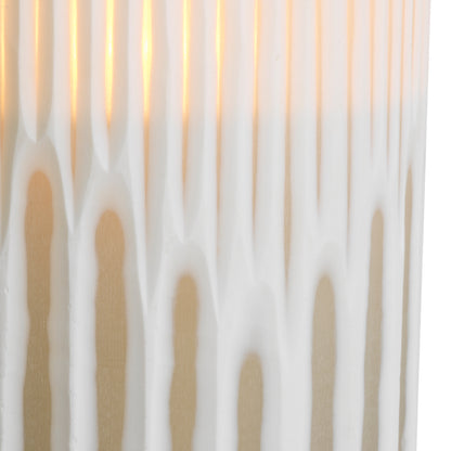 Off-white Glass Hurricane Westgrove | Cabothousefurniture.com