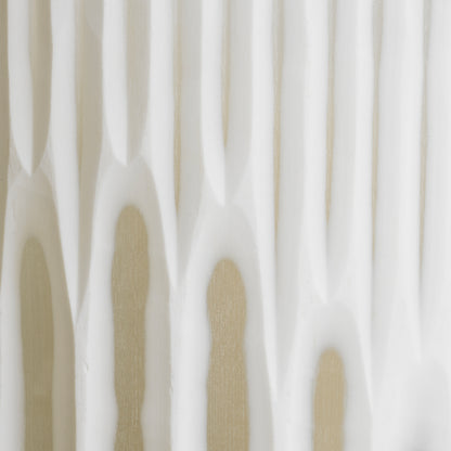 Off-white Glass Hurricane Westgrove | Cabothousefurniture.com