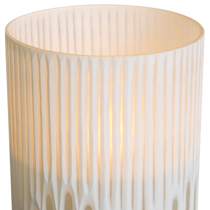 Off-white Glass Hurricane Westgrove | Cabothousefurniture.com