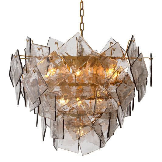 Smoke Glass Chandelier Biltmore | Cabothousefurniture.com