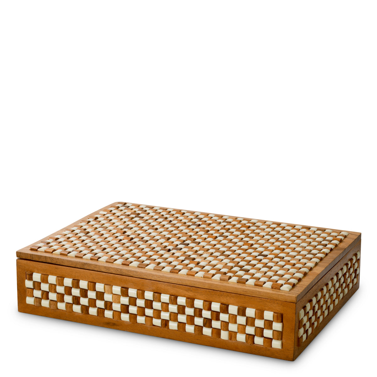 White Brown Wooden Box Cavendish | Cabothousefurniture.com