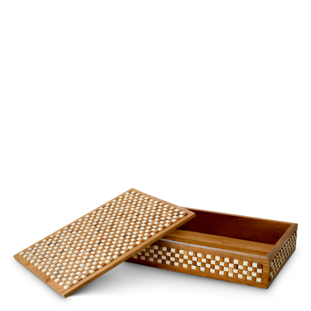 White Brown Wooden Box Cavendish | Cabothousefurniture.com