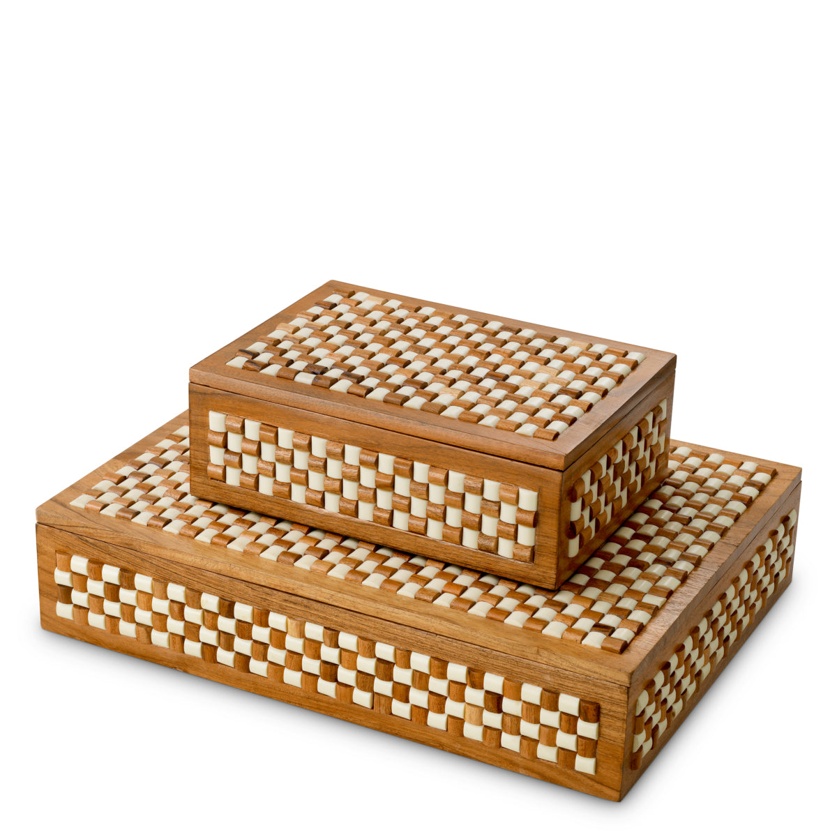 White Brown Wooden Box Cavendish | Cabothousefurniture.com