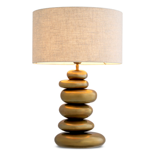 Gold Pebble Table Lamp Kallisto | Cabothousefurniture.com