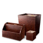 Leather Desk Set (3) Scaleo | Cabothousefurniture.com