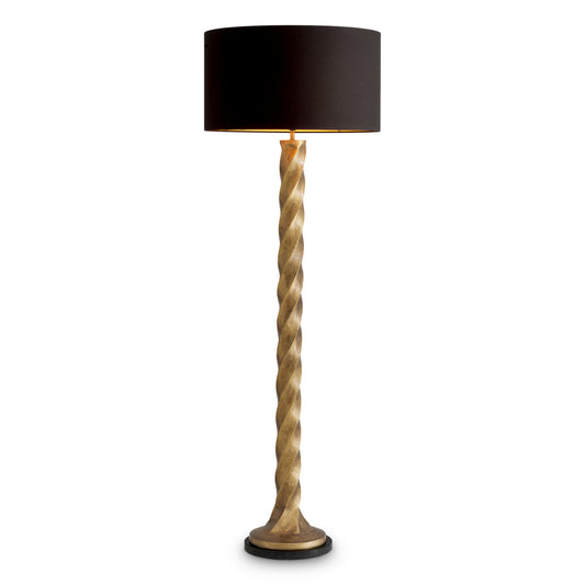 Black Shade Floor Lamp Costanza | Cabothousefurniture.com