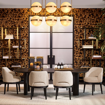 Ribbed Vintage Brass Tray Lenora | Cabothousefurniture.com