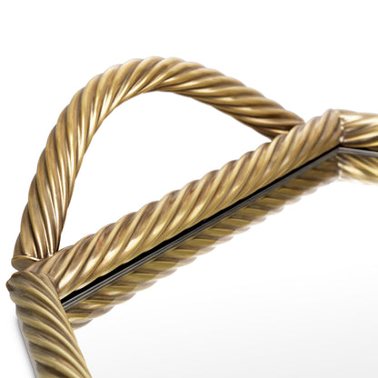 Hexagonal Mirrored Tray Salvi | Cabothousefurniture.com