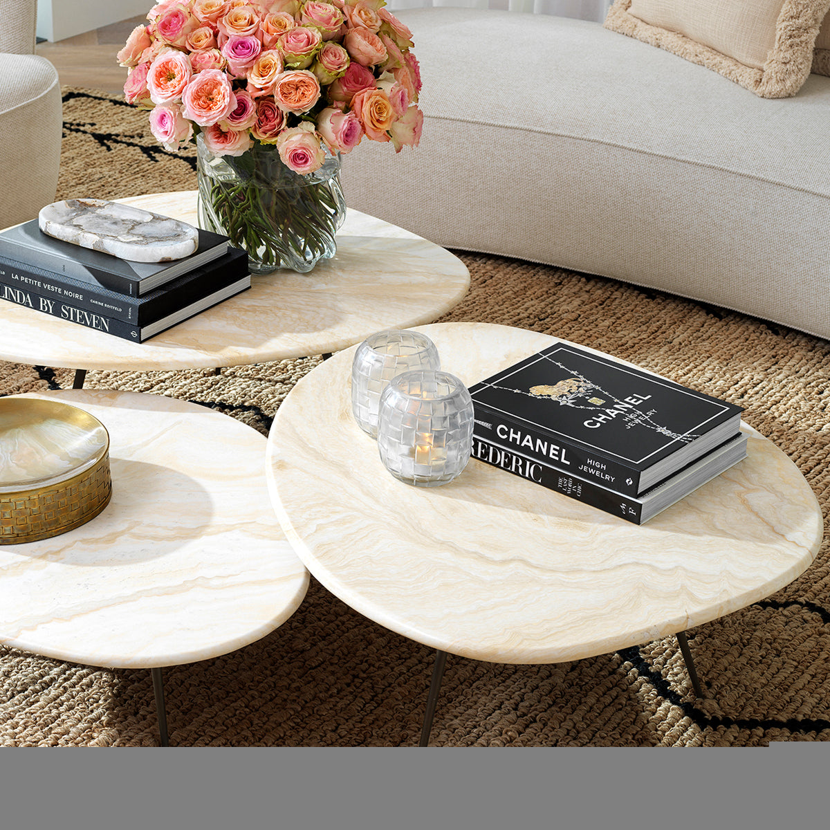 Beige Black Carpet Thornfield | Cabothousefurniture.com