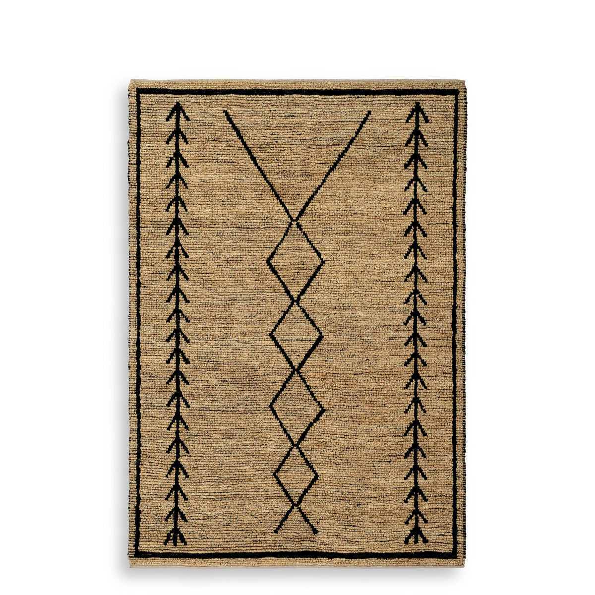 Beige Black Carpet Thornfield | Cabothousefurniture.com