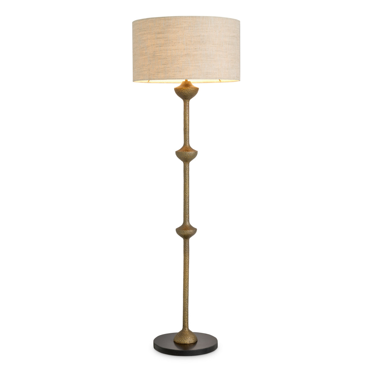 Vintage Brass Floor Lamp Lucente | Cabothousefurniture.com