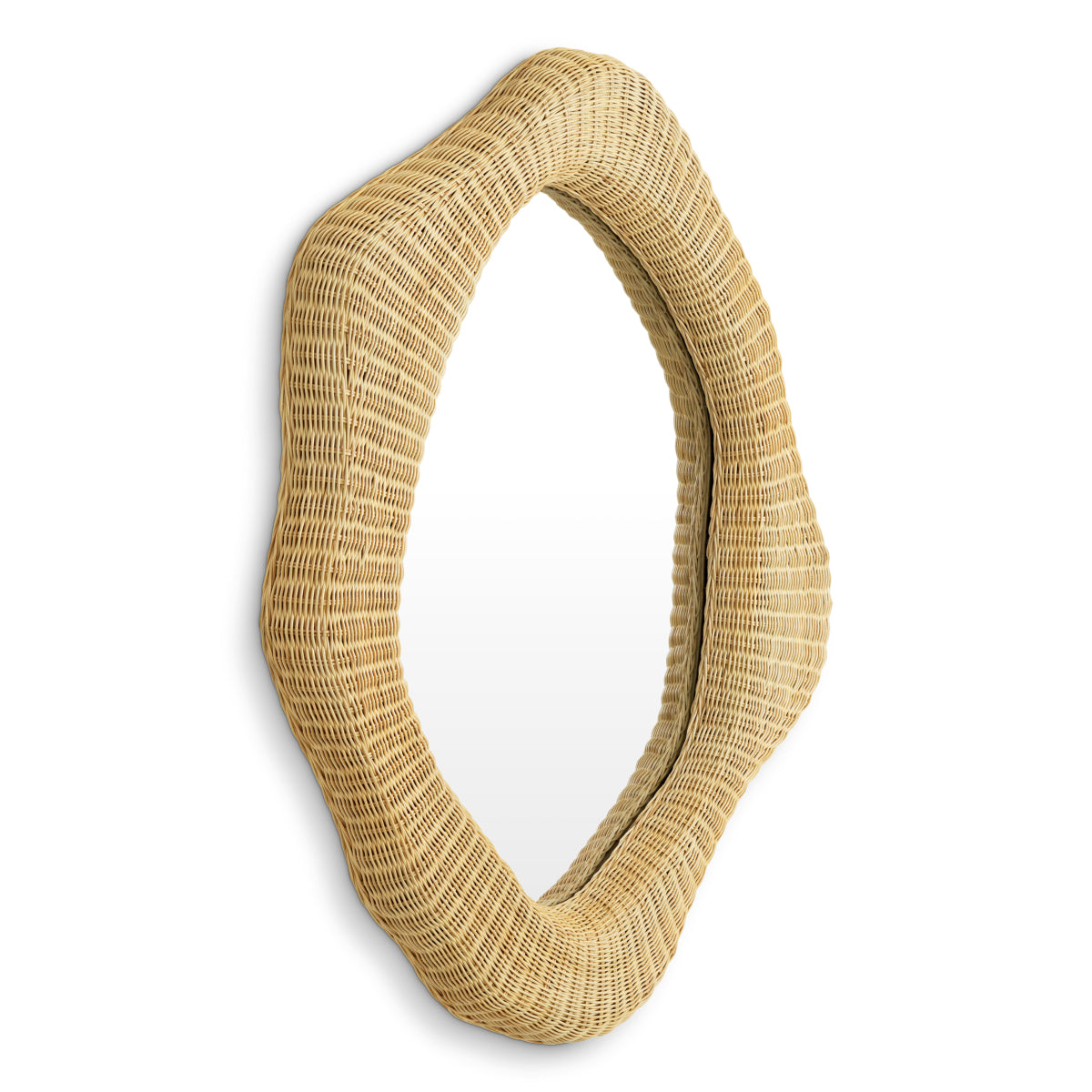 Natural Rattan Mirror Bilbao | Cabothousefurniture.com