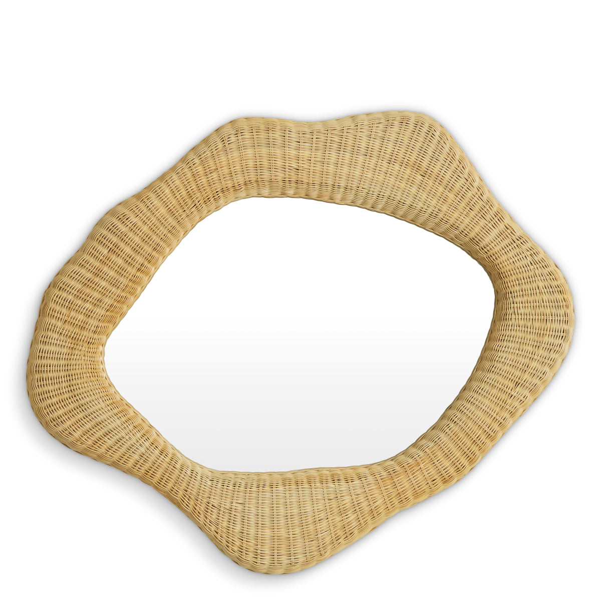 Natural Rattan Mirror Bilbao | Cabothousefurniture.com
