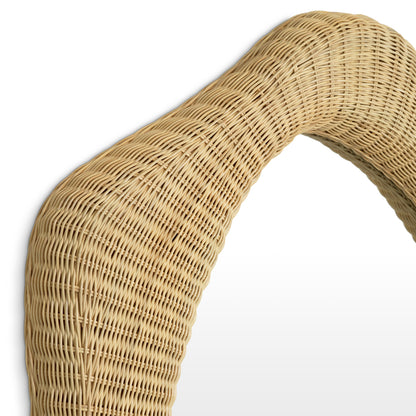 Natural Rattan Mirror Bilbao | Cabothousefurniture.com