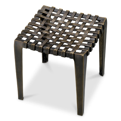 Antique Bronze Stool Blackwell | Cabothousefurniture.com