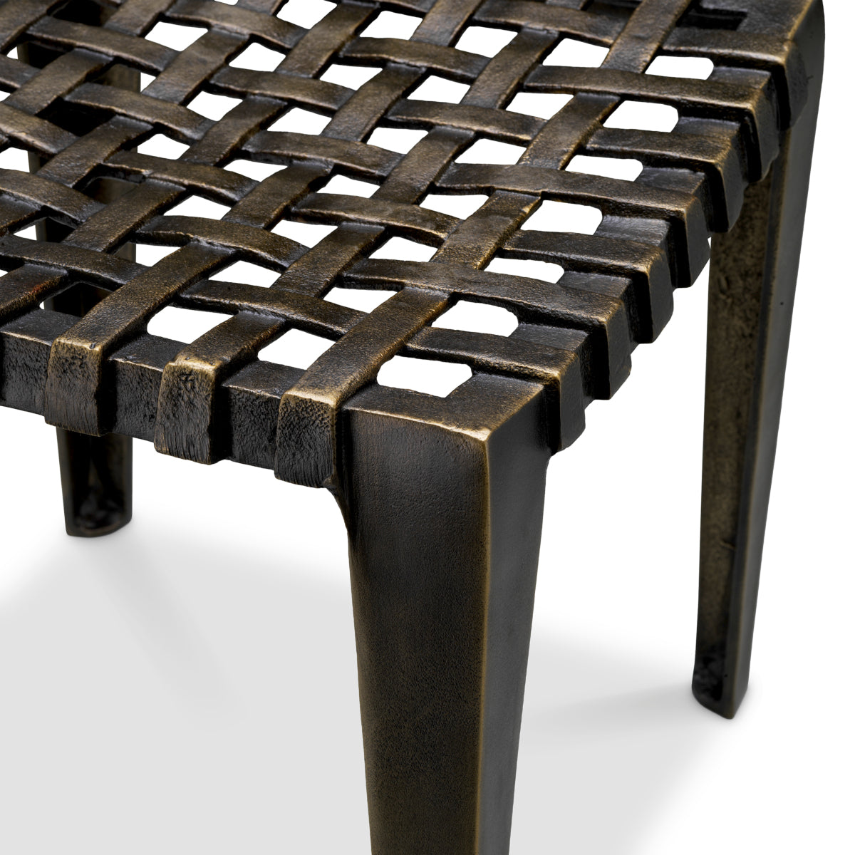 Antique Bronze Stool Blackwell | Cabothousefurniture.com