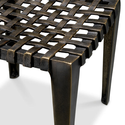 Antique Bronze Stool Blackwell | Cabothousefurniture.com