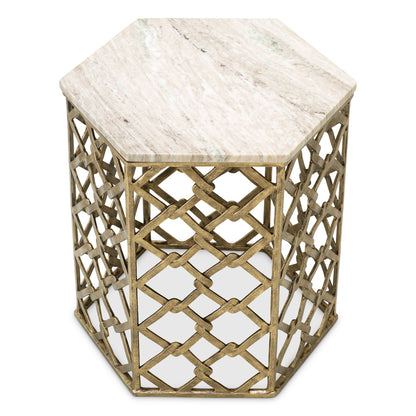 Marble Side Table Stratham | Cabothousefurniture.com