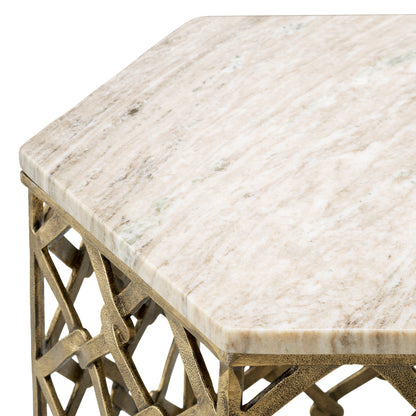 Marble Side Table Stratham | Cabothousefurniture.com