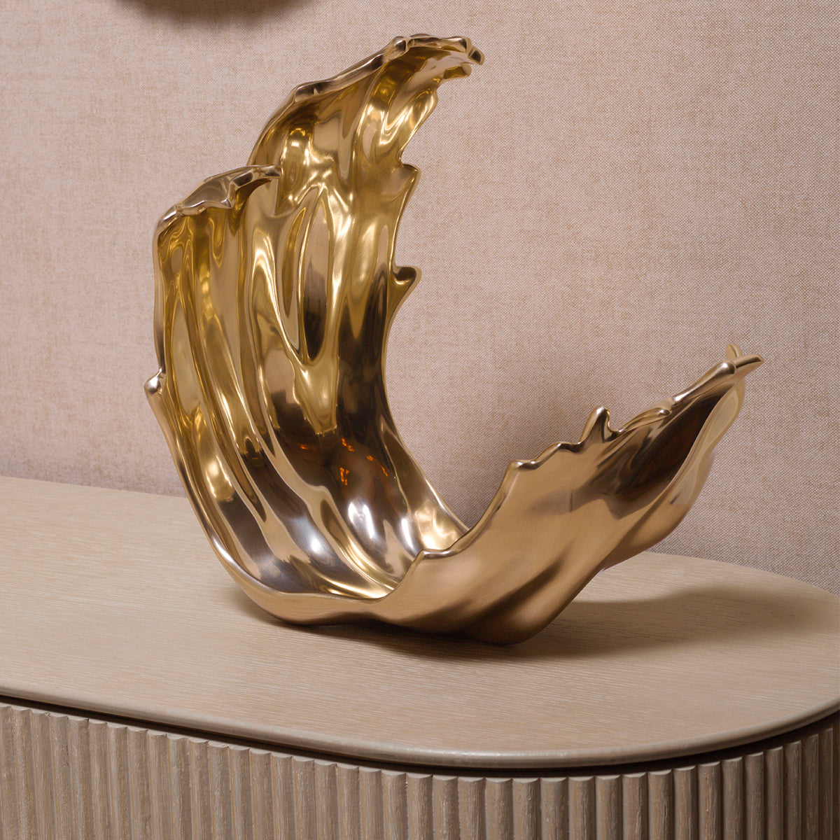 Golden Metal Object Langley | Cabothousefurniture.com