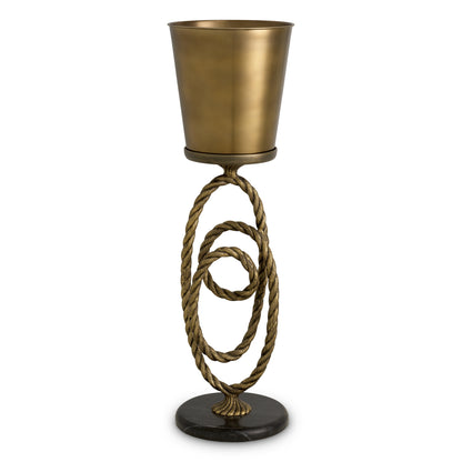 Gold-toned Wine Cooler Corwyn | Cabothousefurniture.com