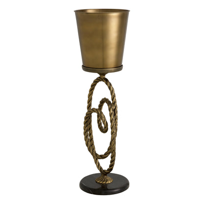 Gold-toned Wine Cooler Corwyn | Cabothousefurniture.com