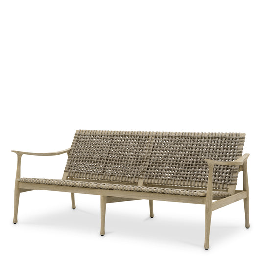 Aged Teak Outdoor Sofa Manzo