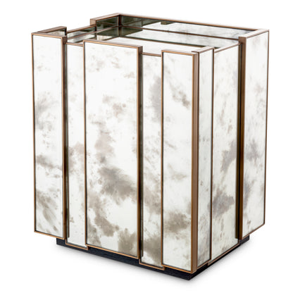 Brushed Brass Nightstand Nottingham | Cabothousefurniture.com