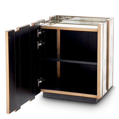 Brushed Brass Nightstand Nottingham | Cabothousefurniture.com