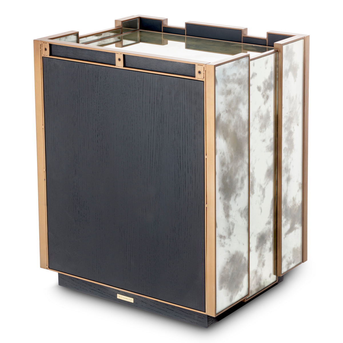 Brushed Brass Nightstand Nottingham | Cabothousefurniture.com