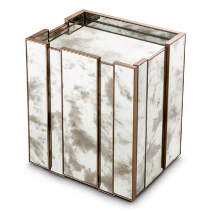 Brushed Brass Nightstand Nottingham | Cabothousefurniture.com