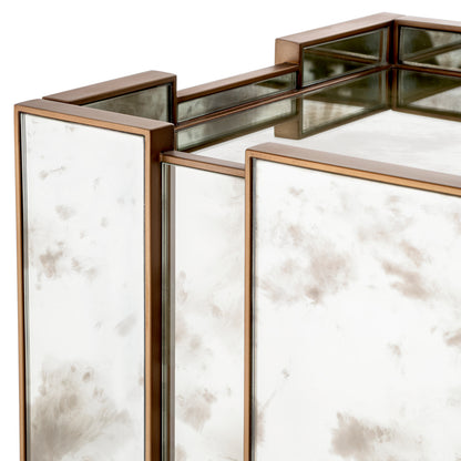 Brushed Brass Nightstand Nottingham | Cabothousefurniture.com