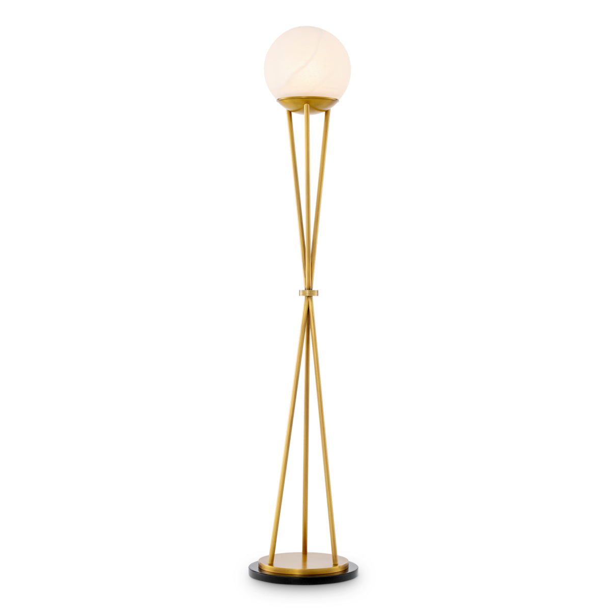 Gold Alabaster Floor Lamp Izzy | Cabothousefurniture.com