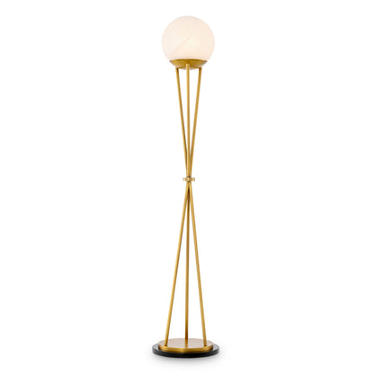 Gold Alabaster Floor Lamp Izzy | Cabothousefurniture.com