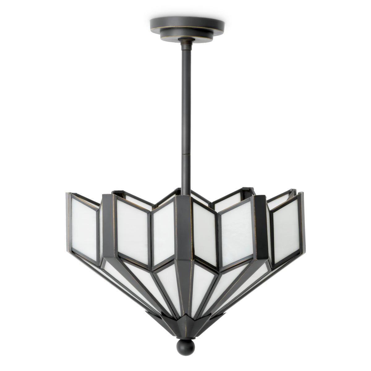 Glass Fan-Shaped Ceiling Lamp Victory | Cabothousefurniture.com