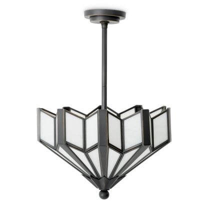 Glass Fan-Shaped Ceiling Lamp Victory | Cabothousefurniture.com