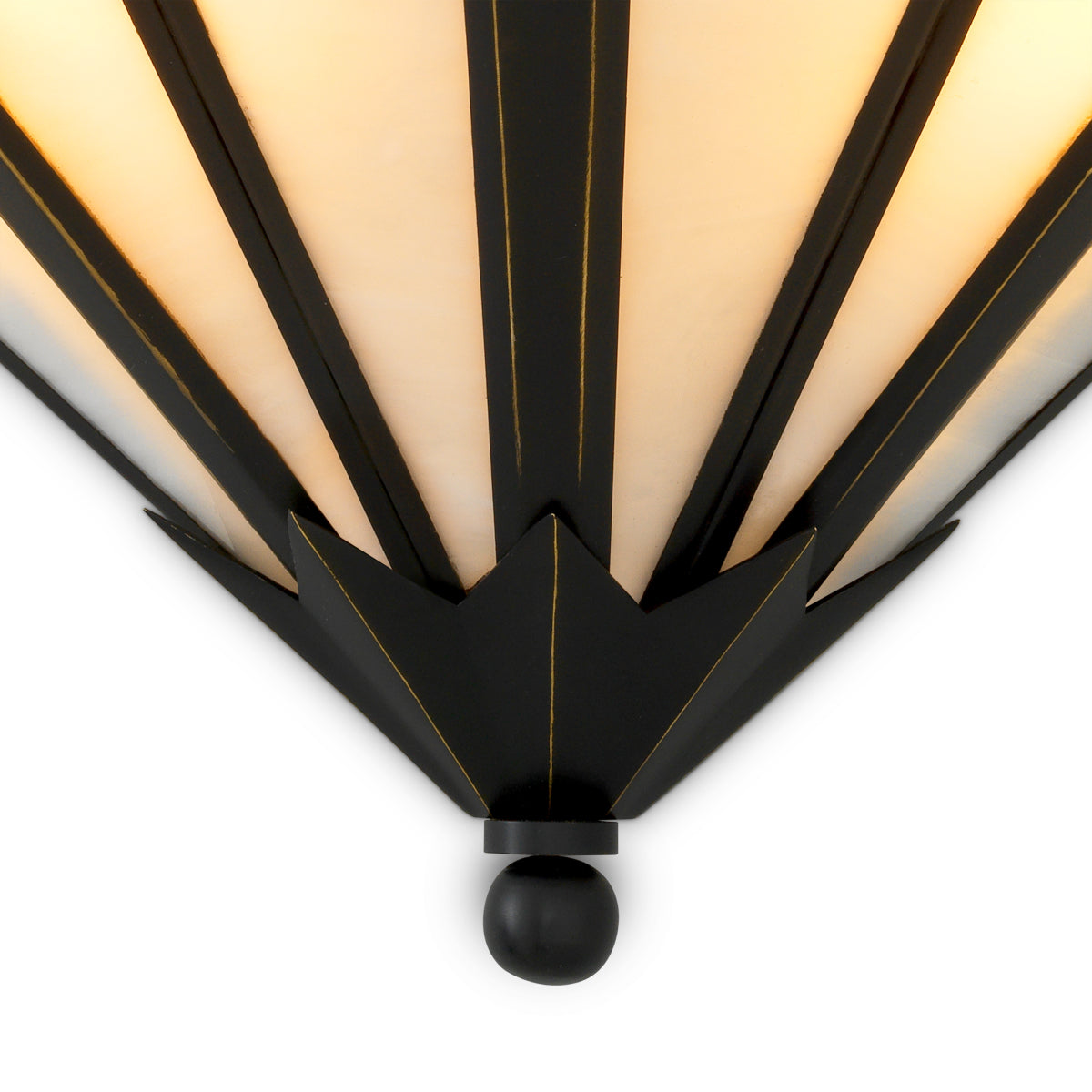 Bronze Fan Wall Lamp Victory | Cabothousefurniture.com