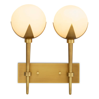 Brass Alabaster Wall Lamp Alesa | Cabothousefurniture.com