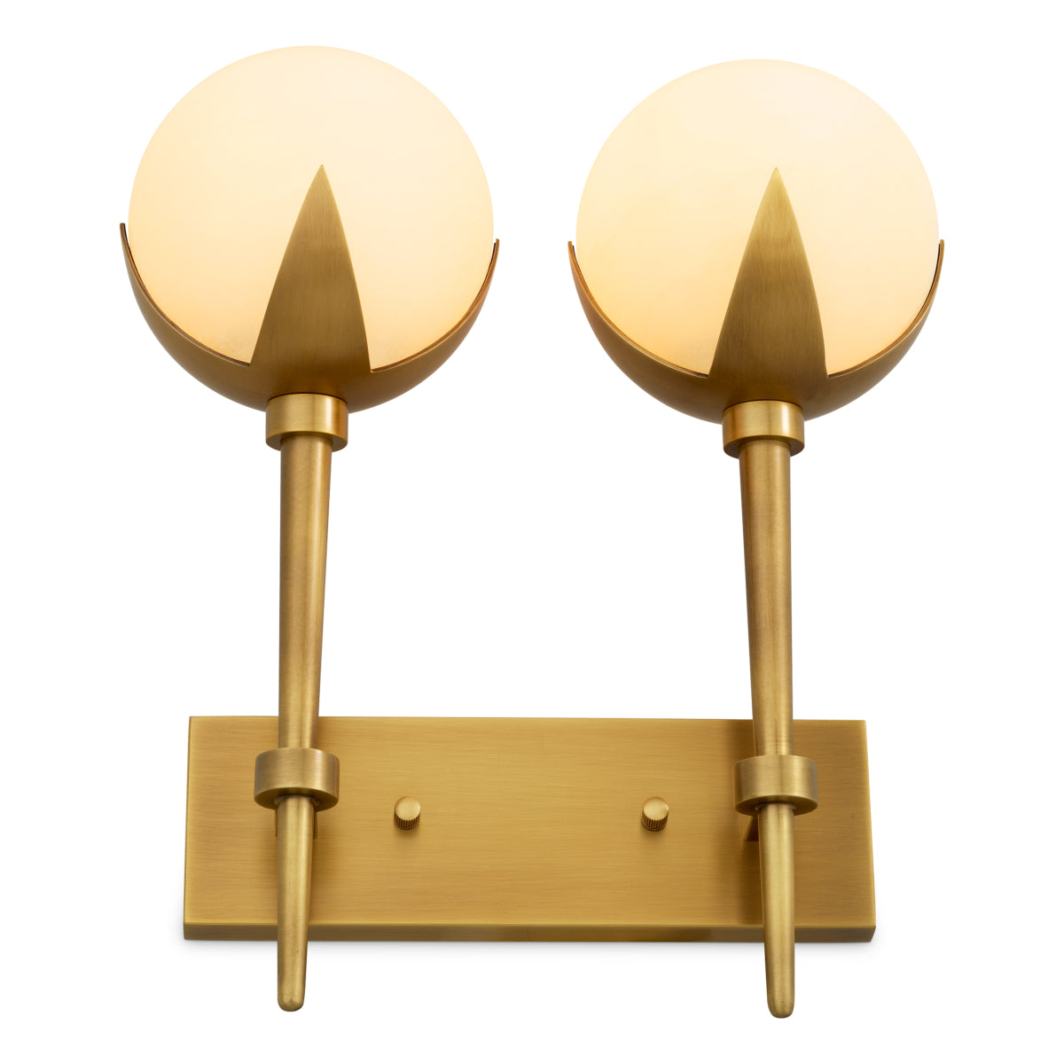 Brass Alabaster Wall Lamp Alesa | Cabothousefurniture.com